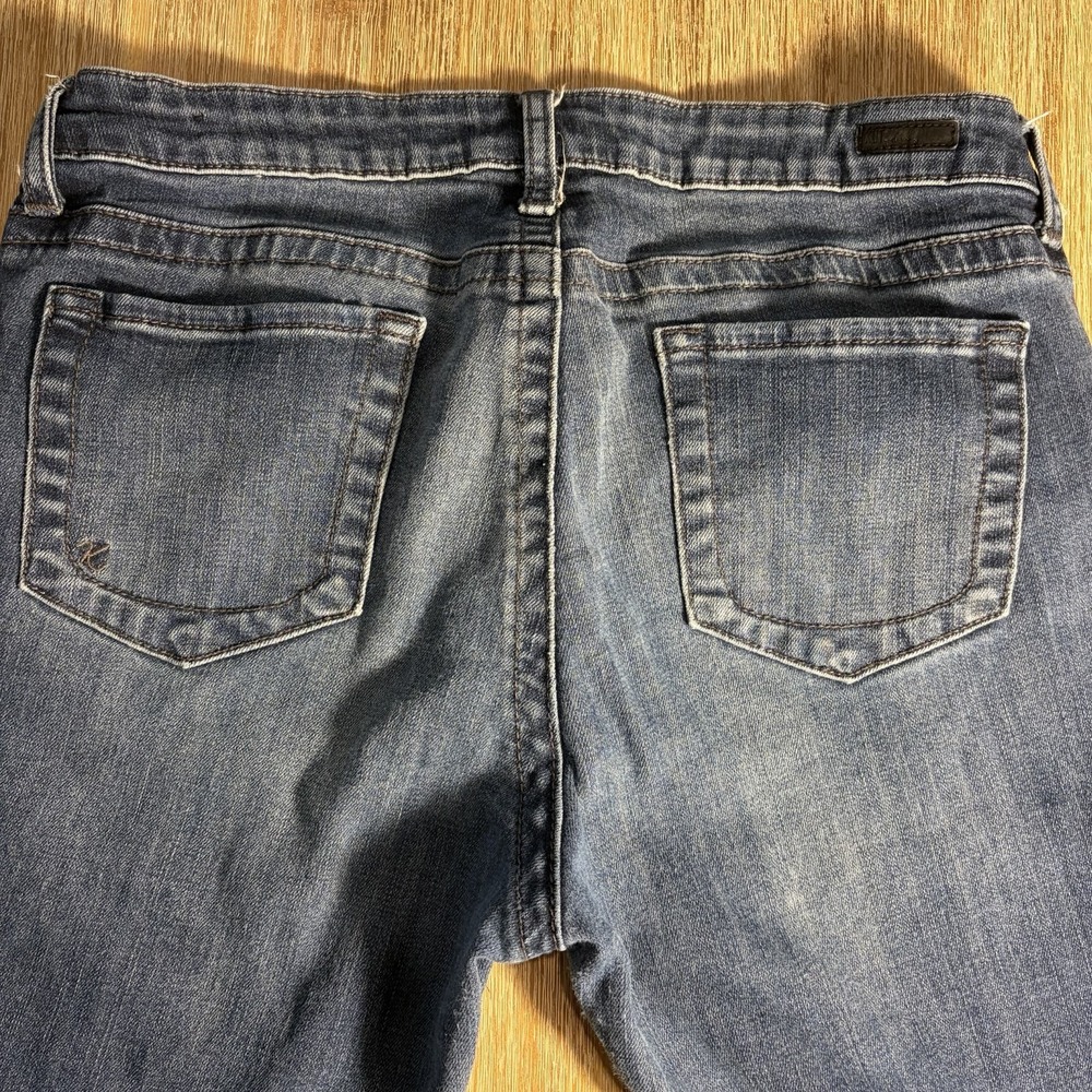 Kut From The Kloth Stevie Straight Leg Dark Wash Jeans Size 12 - Picture 7 of 12